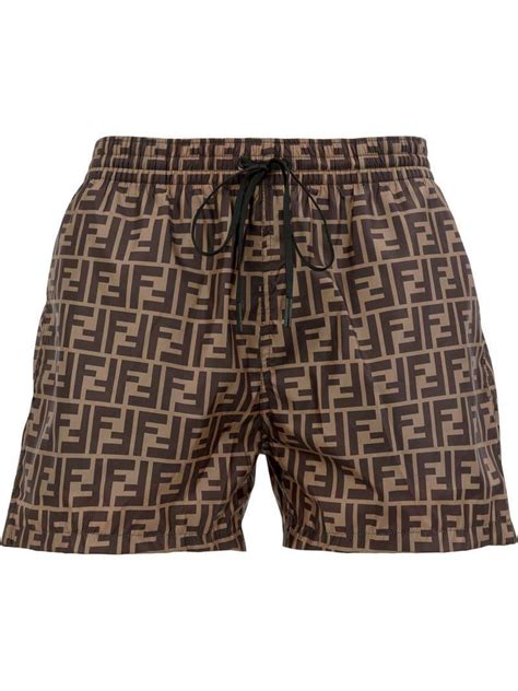 fendi men's short set|brown Fendi shorts.